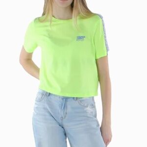 NWT Superdry neon crop top small oversized